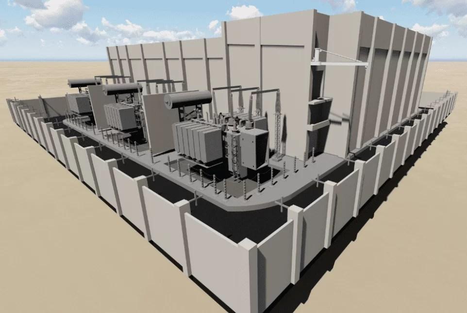 Project visual for Dublin Substation, view 1